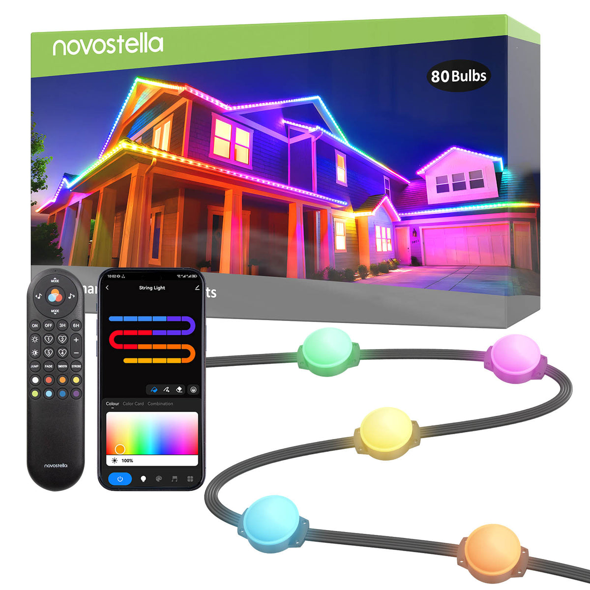 Novostella Chastar Smart Rainbow LED Permanent Outdoor Light